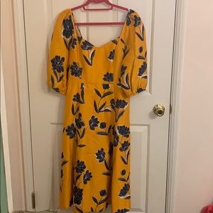 NWT Draper James June Dress in Marigold size 8